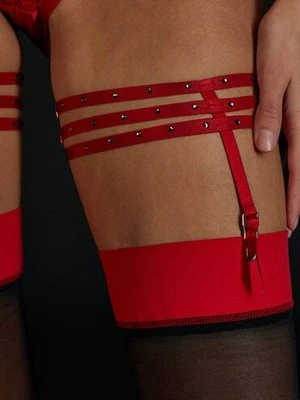 Hunkemöller Podwiązki Private Czerwony