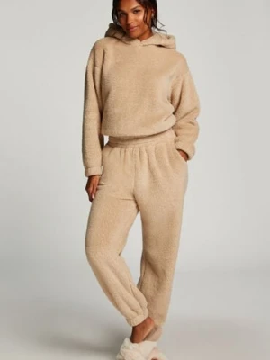 Hunkemöller Polarowe spodnie Snuggle Beżowy