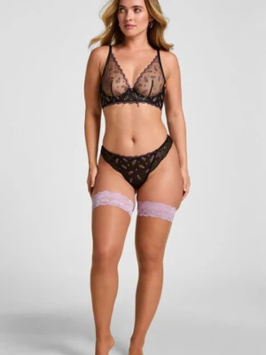 Hunkemöller Pończochy Samonośne Naomi Fioletowy