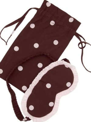 Hunkemöller Pyjama Set Poplin Ruffle Brązowy