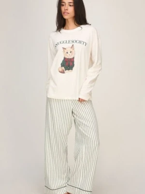 Hunkemöller Pyjama Set Viscose Biały