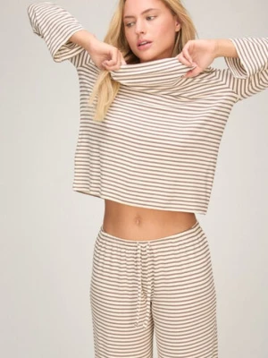 Hunkemöller Pyjama Top Loose Jersey Biały