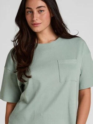 Hunkemöller Pyjama Top Waffle Zielony