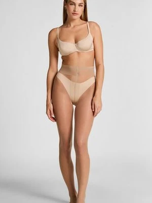 Hunkemöller Rajstopy 15 Den Second Skin Beżowy