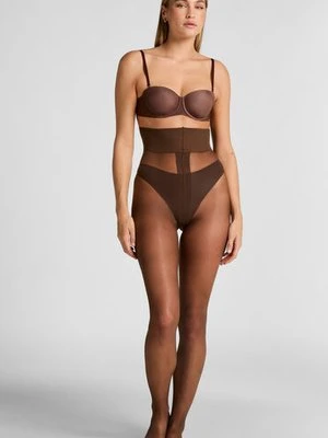 Hunkemöller Rajstopy 15 Den Second Skin Brązowy