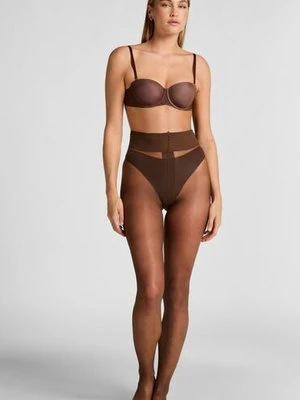 Hunkemöller Rajstopy 15 Den Second Skin Brązowy