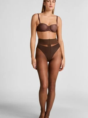 Hunkemöller Rajstopy 15 Den Second Skin Brązowy