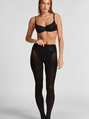 Hunkemöller Rajstopy 4 Den Velvet Touch Czarny