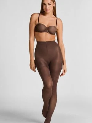 Hunkemöller Rajstopy 40 Den Total Lift & Shape Brązowy