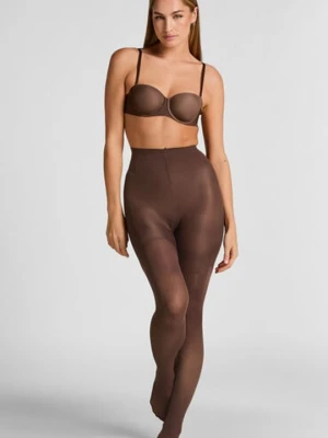 Hunkemöller Rajstopy 40 Den Total Lift & Shape Brązowy