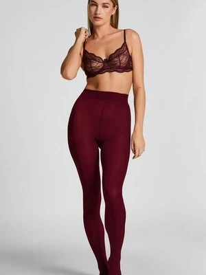 Hunkemöller Rajstopy 50 Den Velvet Touch Czerwony