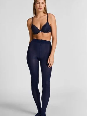 Hunkemöller Rajstopy 50 Den Velvet Touch Niebieski