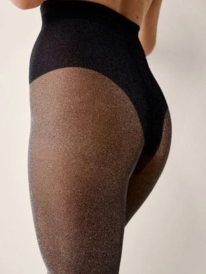 Hunkemöller Rajstopy lureksowe Czarny