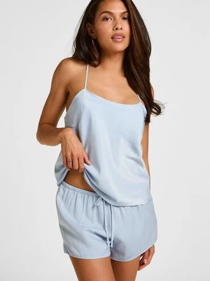 Hunkemöller Satin Shorts Ayla Niebieski