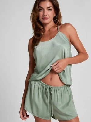 Hunkemöller Satin Shorts Ayla Zielony