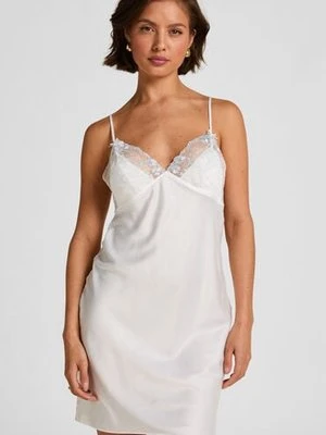 Hunkemöller Satynowa halka Peonie Biały