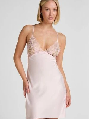 Hunkemöller Satynowa Koszulka Nocna Miri Różowy