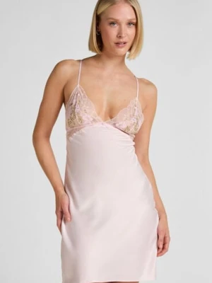 Hunkemöller Satynowa Koszulka Nocna Miri Różowy
