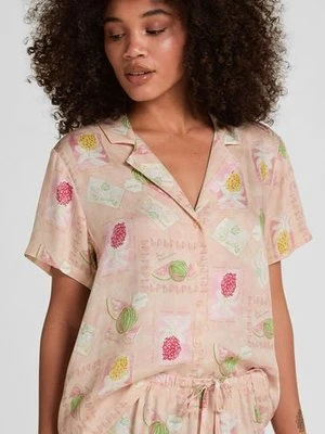 Hunkemöller Satynowa narzutka Pomarańczowy