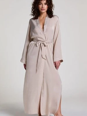 Hunkemöller Satynowe kimono Beżowy