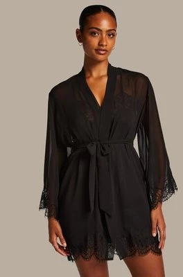 Hunkemöller Satynowe kimono Czarny