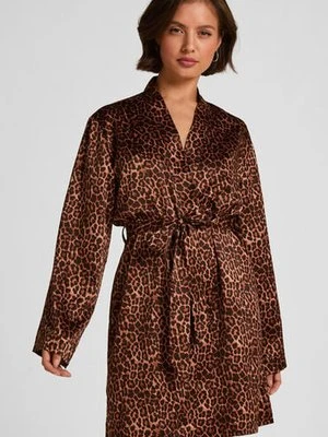 Zdjęcie produktu Hunkemöller Satynowe kimono Czarny