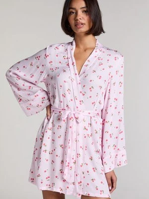 Hunkemöller Satynowe kimono Różowy