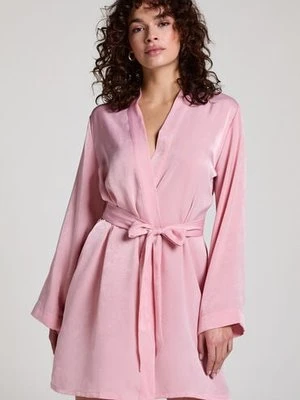 Hunkemöller Satynowe kimono Różowy