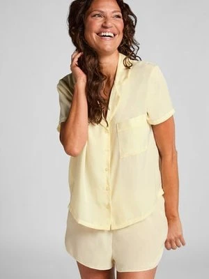 Hunkemöller Satynowe szorty Minimal Żółty