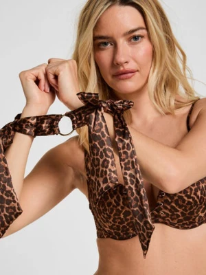 Hunkemöller Satynowe Wiązania na Nadgarstki Brązowy