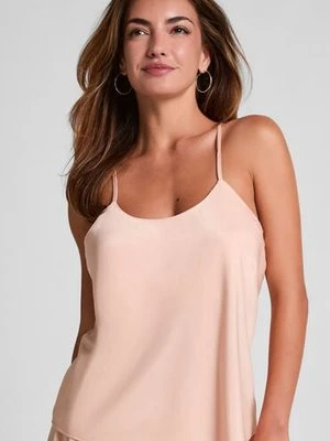 Hunkemöller Satynowy top na ramiączkach Ayla Różowy