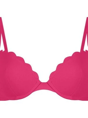 Hunkemöller Scallop biustonosz bikini z wkładkami i fiszbinami Różowy