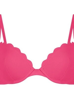 Hunkemöller Scallop biustonosz bikini z wkładkami i fiszbinami Różowy