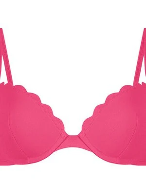 Hunkemöller Scallop biustonosz bikini z wkładkami i fiszbinami Różowy