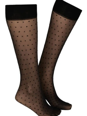 Hunkemöller Sheer Skarpetki Dots Czarny