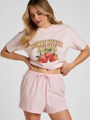 Hunkemöller Short Poplin Różowy