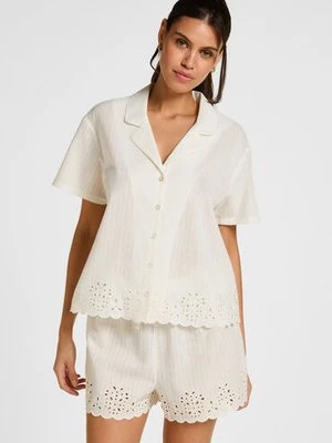 Hunkemöller Short Scallop Biały