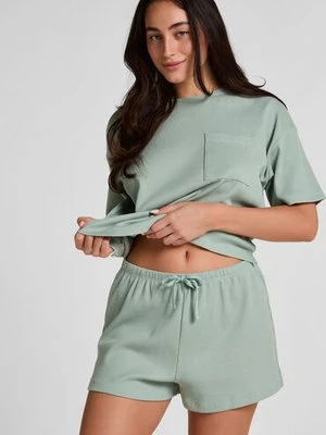 Hunkemöller Short Waffle Zielony