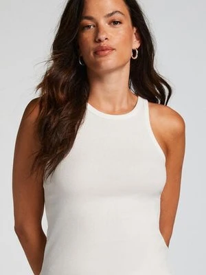 Hunkemöller Singlet Tank Top Bawełna Biały