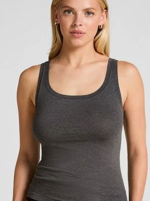 Hunkemöller Singlet top z miękkiej bawełny Szary