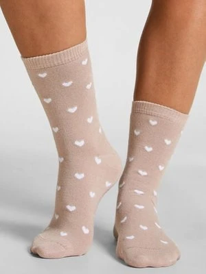 Hunkemöller Skarpetki modalne Crew Beżowy