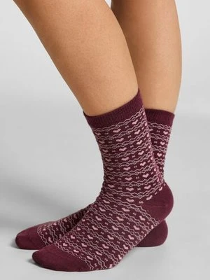 Hunkemöller Skarpetki modalne Crew Fioletowy