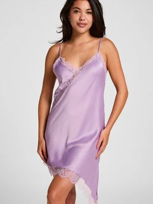 Hunkemöller Slipdress Asymmetric Fioletowy