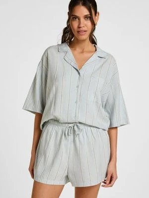 Hunkemöller Spodenki Lniane Niebieski