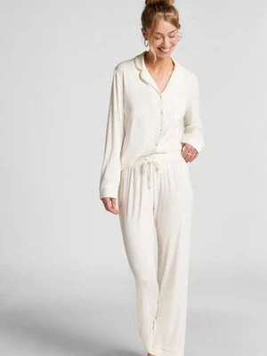 Hunkemöller Spodnie Essential z dżerseju Biały