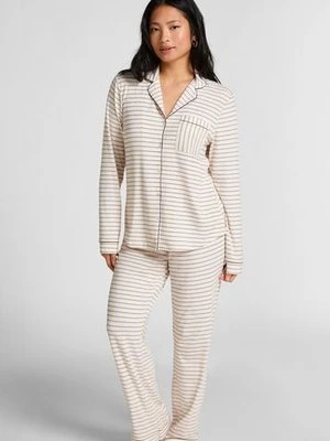 Hunkemöller Spodnie Essential z dżerseju Biały