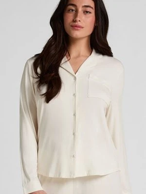 Hunkemöller Spodnie Essential z dżerseju Biały