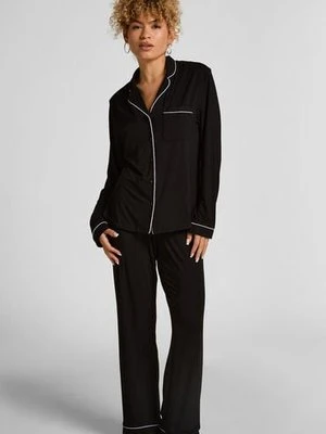 Hunkemöller Spodnie Essential z dżerseju Czarny