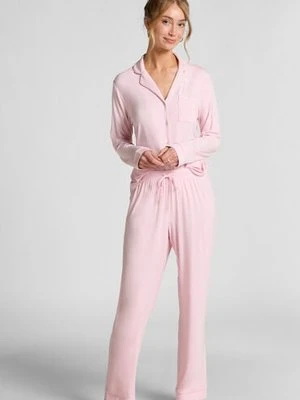 Hunkemöller Spodnie Essential z dżerseju Różowy