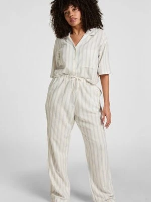 Hunkemöller Spodnie Lniane Biały